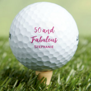 Golf Fête moderne 50e anniversaire simple balles de gol