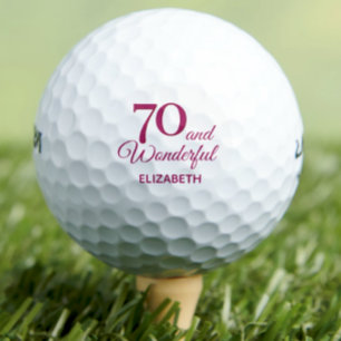 Golf Fête moderne 70e anniversaire simple balles de gol