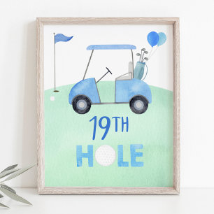 Golf First Birthday Par-tee 19th Hole Sign