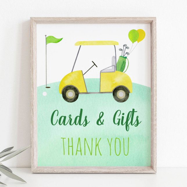 Golf First Birthday Par-tee Cards & Gifts Sign (Creator Uploaded)