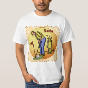 Golf Flag Dad Golfing golf  T-Shirt