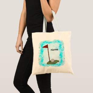 Golf Flag Dad Golfing tote bag