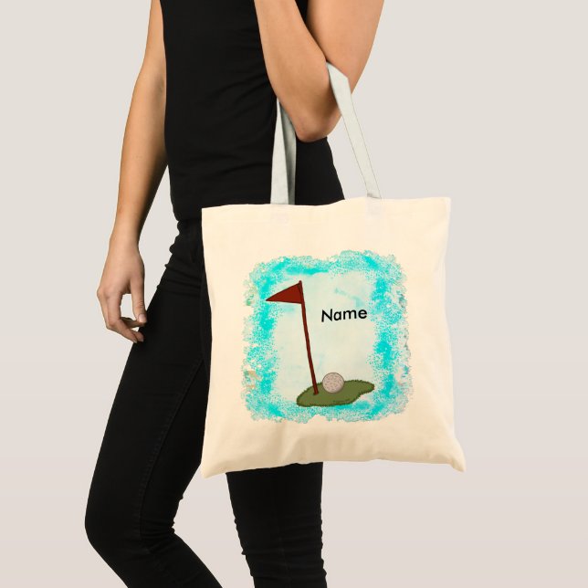 Golf Flag Dad  Golfing tote bag (Front (Product))