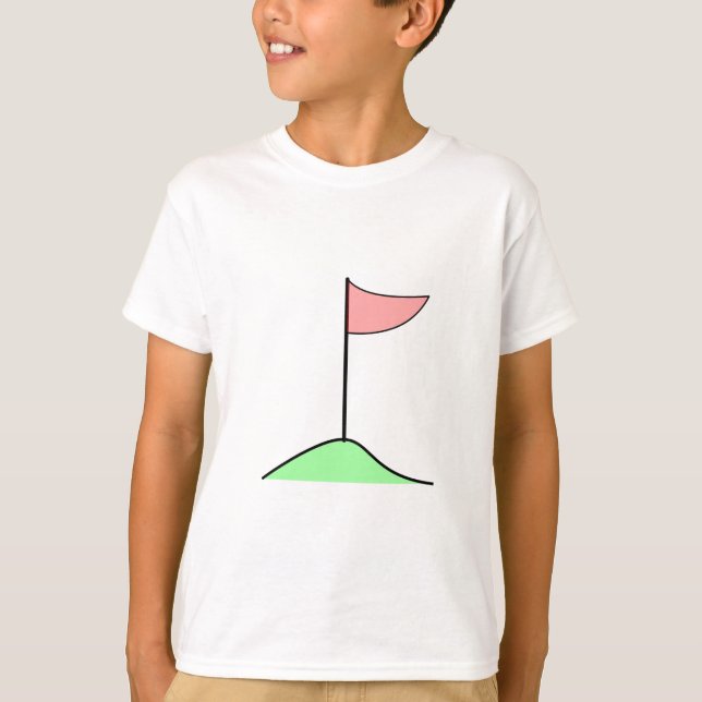 Golf Flag in hole T-Shirt (Front)
