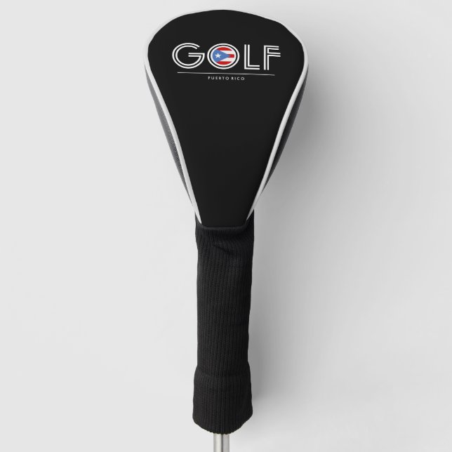Golf flag of Puerto Rico Golf Head Cover (Front)