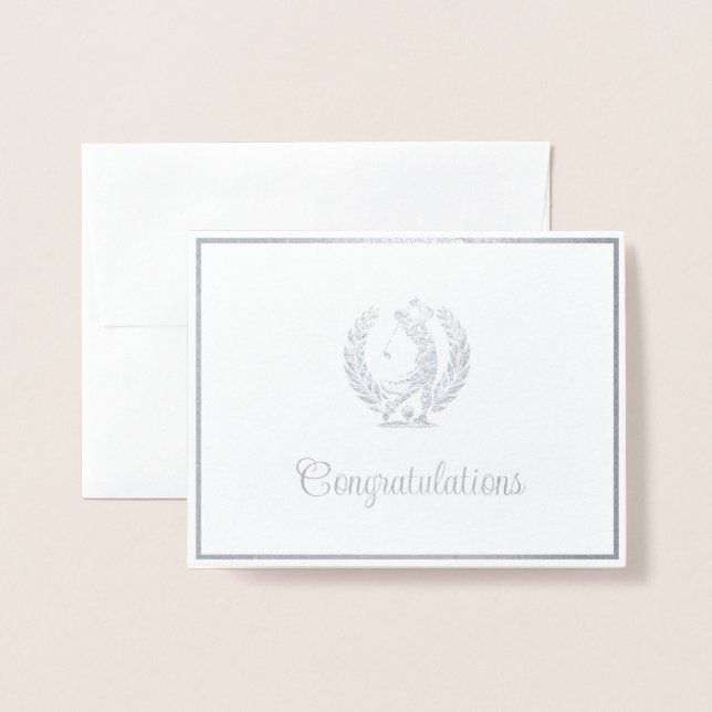 Golf  foil card (Front With Envelope)