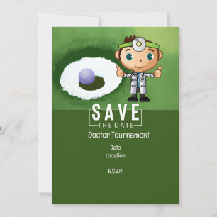 Golf for Doctor Golfer Party funny  Invitation