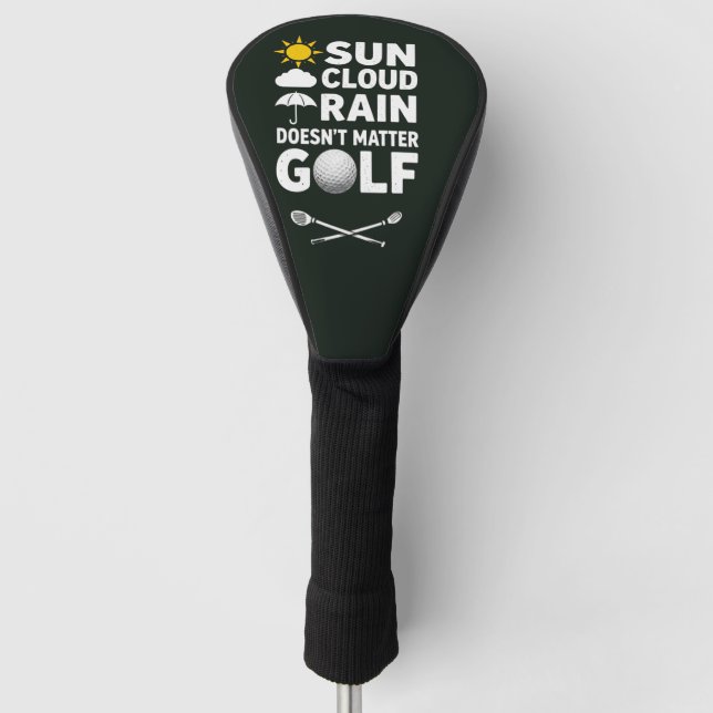 Golf Forecast for golfer  Head Cover (Front)