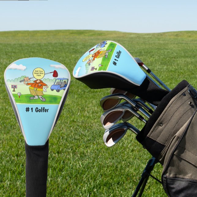 Golf Funny Cartoon  Golf Head Cover (Funny Cartoon Golf Head Cover)