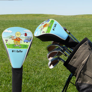 Golf Funny Cartoon Head Cover