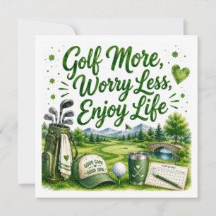 Golf Funny Quotes for golfer on the course Invitation