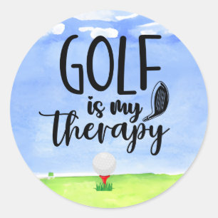 Golf Funny saying for golfer  Classic Round Sticke Sticker