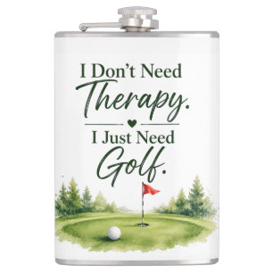 Golf Funny saying for golfer home decoration  Hip Flask