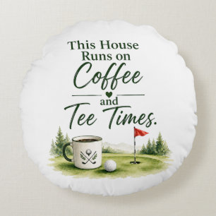 Golf Funny saying for golfer home decoration Round Pillow