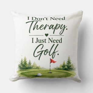 Golf Funny saying for golfer home decoration Throw Pillow
