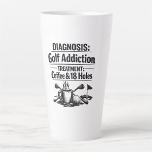 Golf funny saying for golfer  latte mug