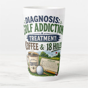 Golf funny saying for golfer  latte mug