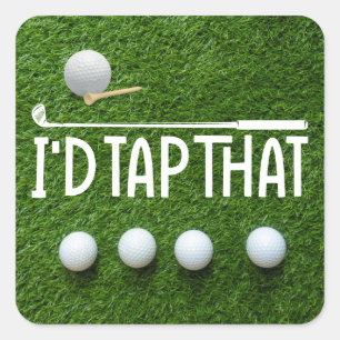 Golf funny saying for golfer square sticker