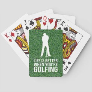 Golf funny saying quotes for golfer playing cards