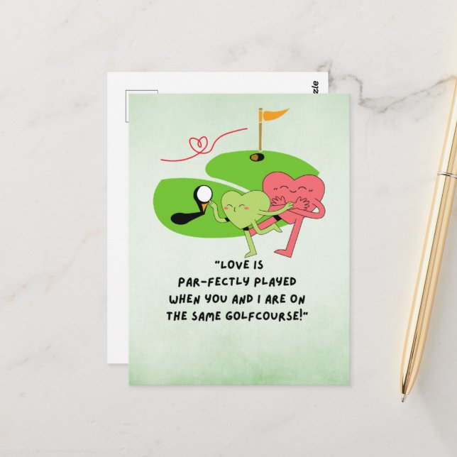 Golf Funny Saying Quotes for Golfer  Postcard (Front/Back In Situ)