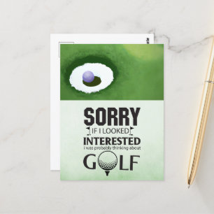 Golf Funny Saying Quotes for Golfer  Postcard
