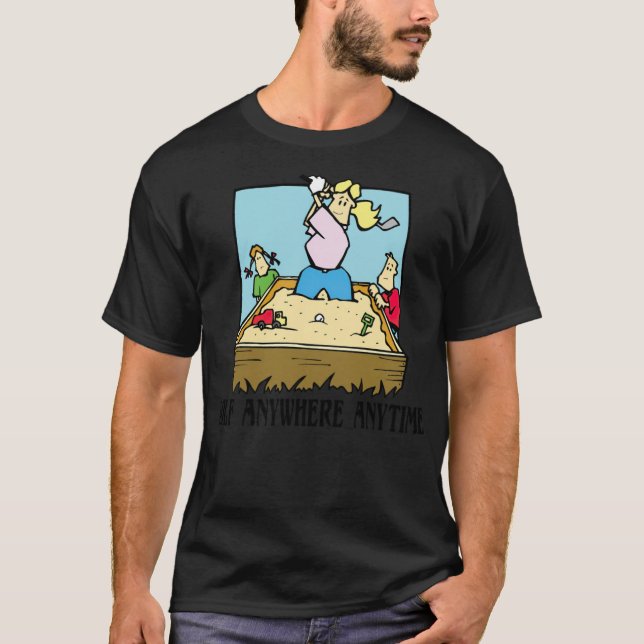 GOLF FUNNY WOMENS GOLF ANYWHERE sport  T-Shirt (Front)