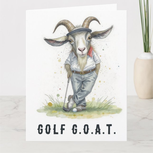 Golf G.O.A.T.- Big Golf Card (Front)