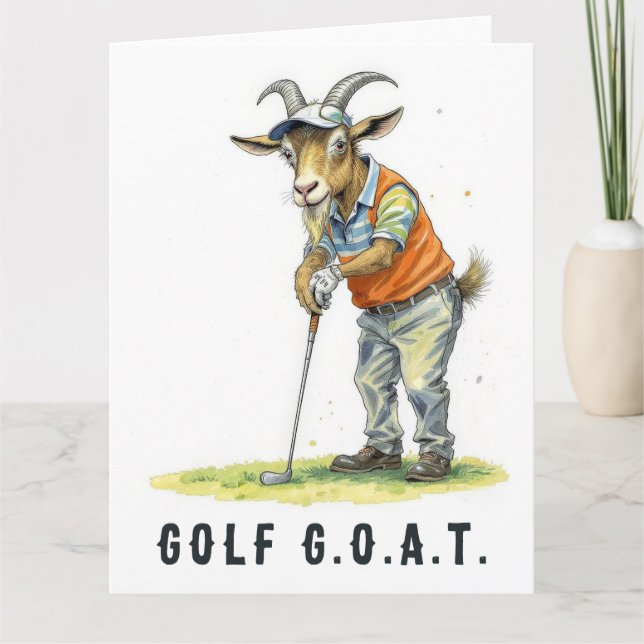 Golf G.O.A.T.- Big Golf Card (Front)