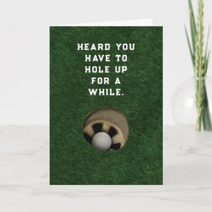 Golf Get Well Soon Card
