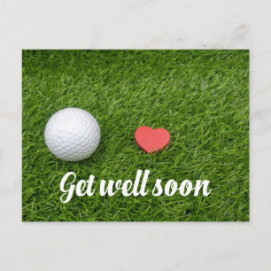 Golf Get well soon card to golfer