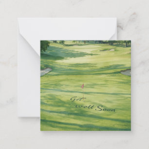Golf Get Well soon on the golf course Card