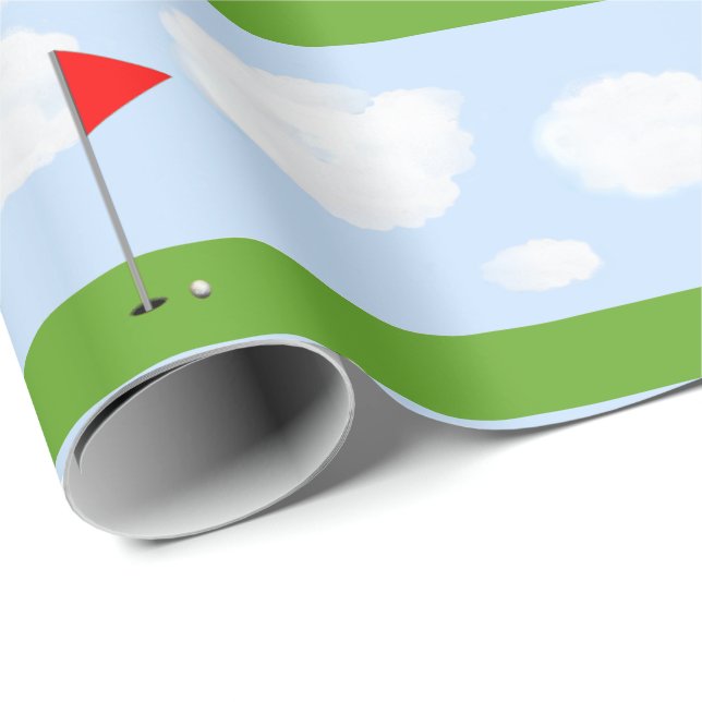 Golf Gift Wrapping Paper (Roll Corner)