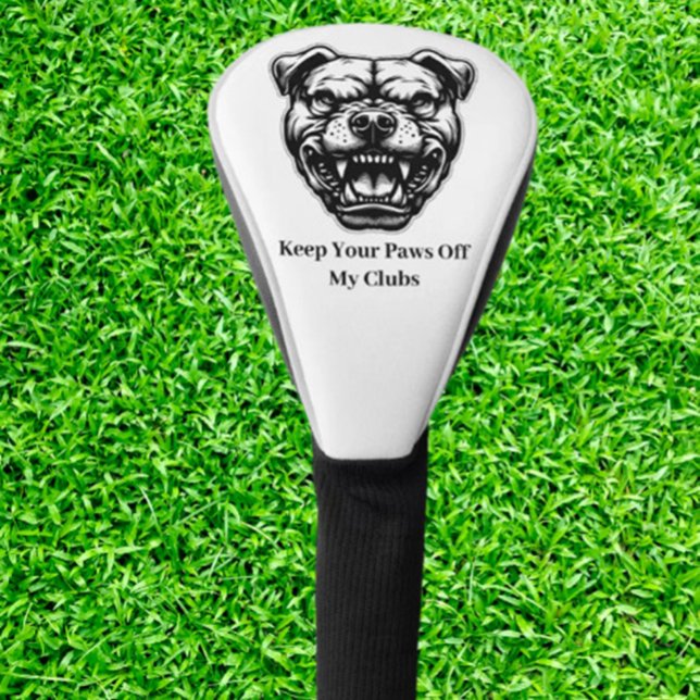  Golf Gifts for Fellow Dog Lovers Head Cover (Protect your clubs in style with the Mad Dog Fun-Loving Golfer Golf Head Cover. )