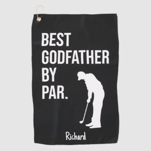 Golf Gifts For Godfather Best By Par Golfer Funny Towel