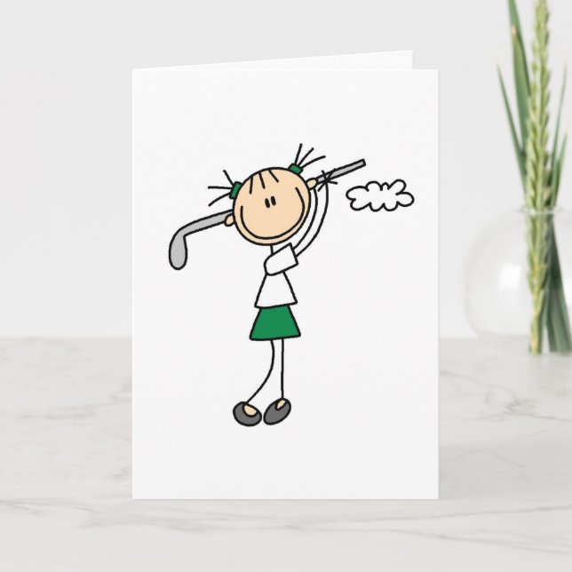 Golf Girl Card (Front)