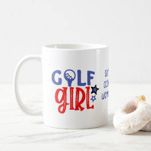 Golf Girl Customisé café Mug