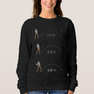 Golf Golf Ball Golf Club Golfer Hole In One Golf C Sweatshirt