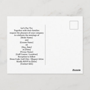 Golf golf flag on heart shape on putting green postcard