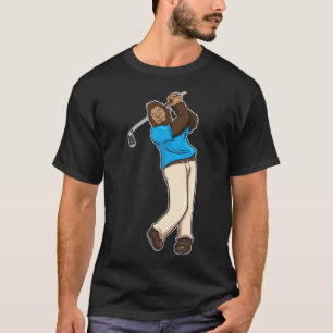 Golf Golfer Bigfoot Sasquatch golfstickers  T-Shirt