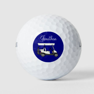 Golf Golfer Cart Personalized Golf Balls