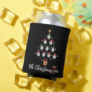 Golf Golfer Funny Golfing Oh Christmas Tee Can Cooler