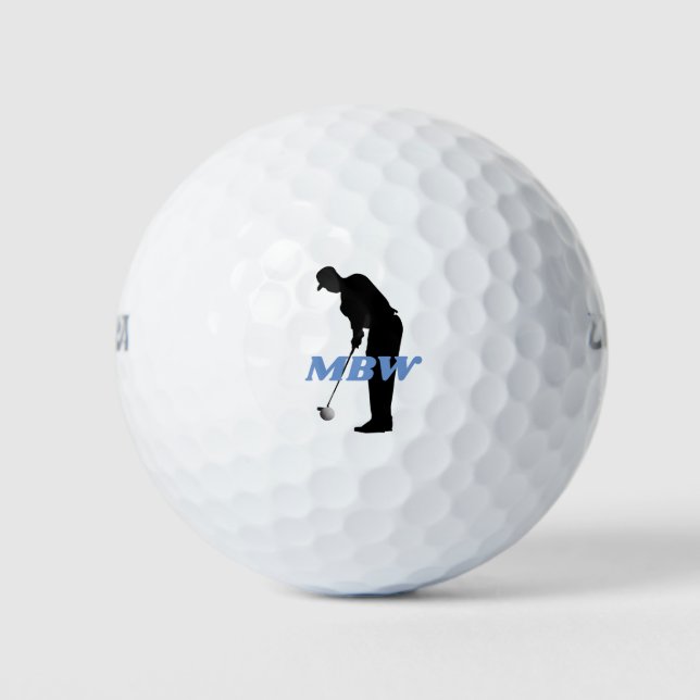 Golf Golfer Golfing Golf Ball (Front)
