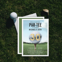 Golf Golfer Golfing Modern Men 30th Birthday