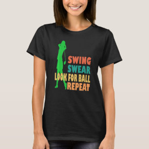 Golf golfer golfing Swing swear Cute Golf Girls T-Shirt