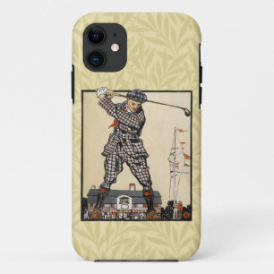 Golf Golfer Vintage Antique Golfing iPhone 11 Case