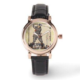 Golf Golfer Vintage Antique Golfing Watch
