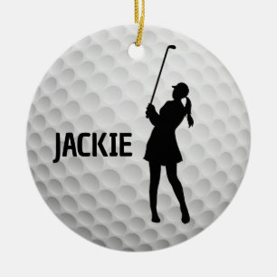 Golf Golfing Design  Ceramic Ornament