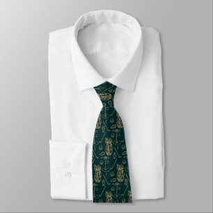 Golf Golfing Equipment Pattern Tie
