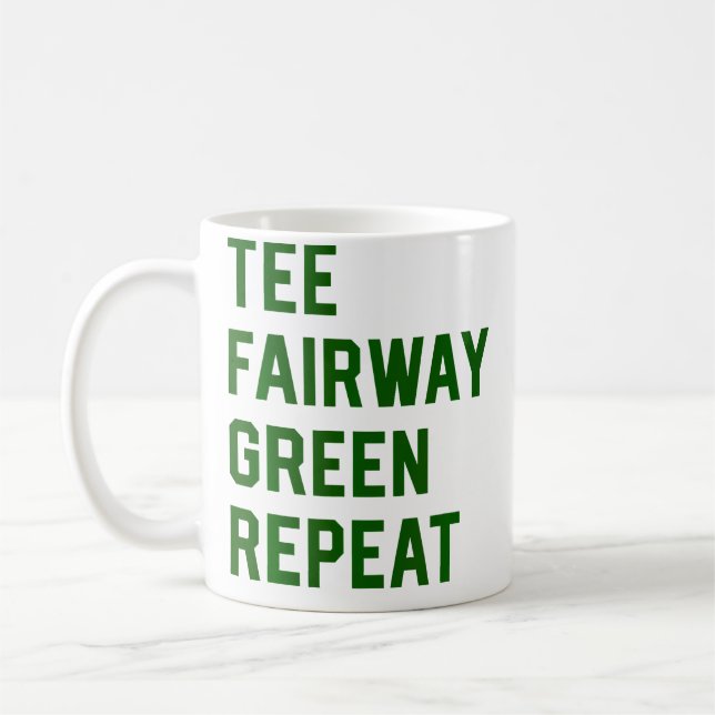 Golf Golfing Retirement Coffee Mug (Left)