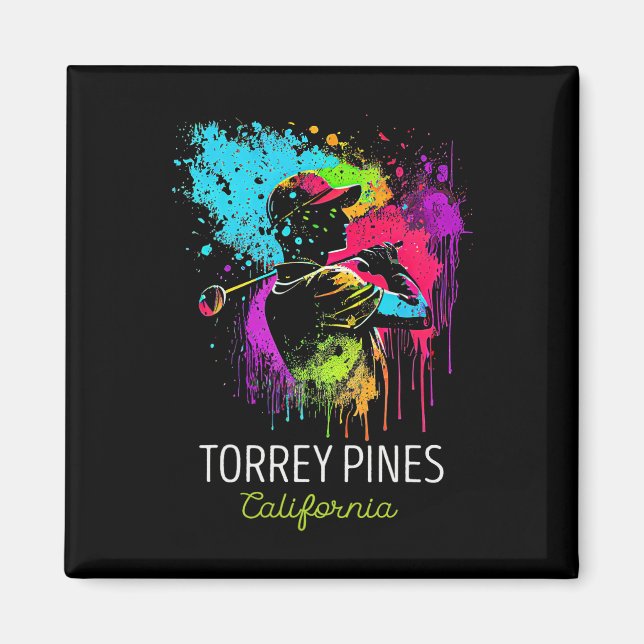 Golf Golfing Torrey Pines  Magnet (Front)